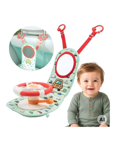 ⁨WOOPIE BABY Kierownica Interaktywna Do Samochodu Zestaw Małego Kierowcy⁩ w sklepie Wasserman.eu