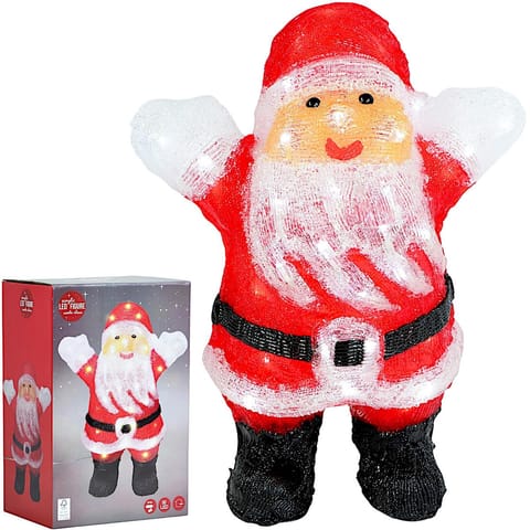 ⁨FIGURKA DEKORACYJNA MIKOŁAJ 50LED WYS. 42CM ACRYL IP44⁩ w sklepie Wasserman.eu
