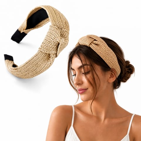 ⁨Wicker braided turban band O286BR⁩ at Wasserman.eu