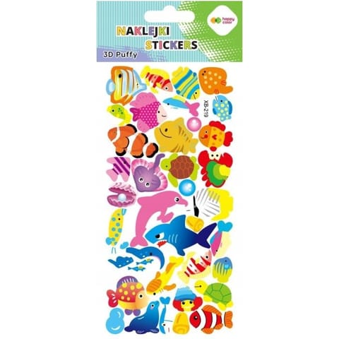 ⁨Naklejki 3D PUFFY Colorful Fishes 95mm x 220mm HA 4241 9522-KA03 HAPPY COLOR⁩ w sklepie Wasserman.eu