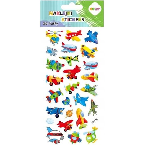 ⁨Naklejki 3D PUFFY Funny Aircraft 95mm x 220mm HA 4241 9522-KP04 HAPPY COLOR⁩ w sklepie Wasserman.eu