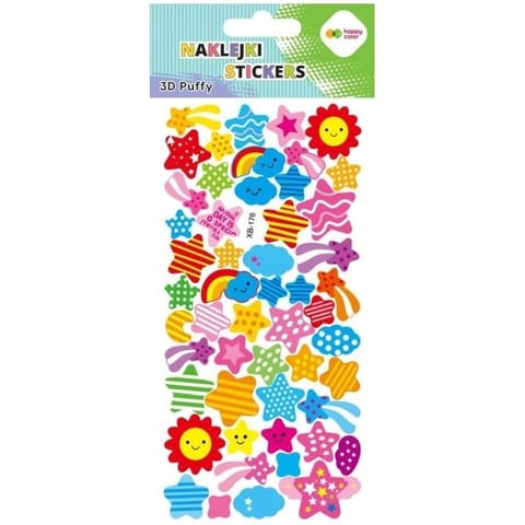⁨Naklejki 3D PUFFY Sky Stars 95mm x 220mm HA 4241 9522-KF02 HAPPY COLOR⁩ w sklepie Wasserman.eu