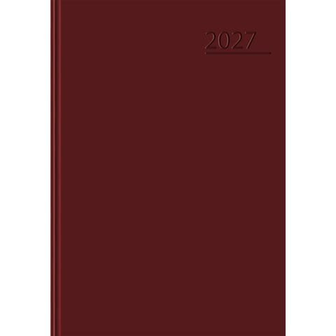 ⁨Kalendarz A5 dzienny bordowy BASIC 2027r 400213582 TOP 2000⁩ w sklepie Wasserman.eu