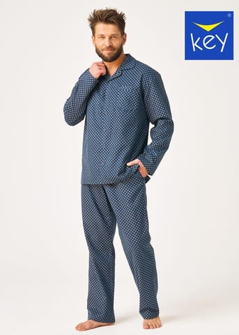 ⁨PIŻAMA KEY MNS-912 B26 3XL-4XL (kolor granat, rozmiar 4XL)⁩ w sklepie Wasserman.eu