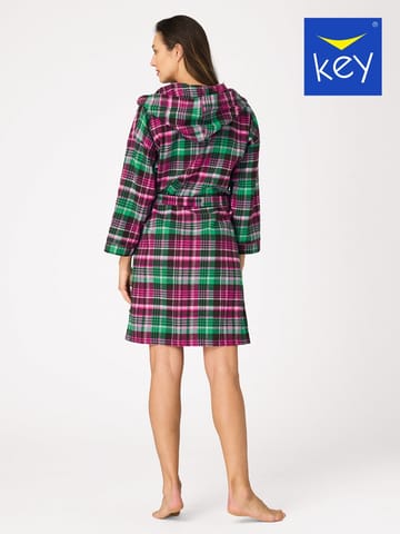 ⁨SZLAFROK KEY LGD-414 B26 (kolor różowy, rozmiar XL)⁩ w sklepie Wasserman.eu
