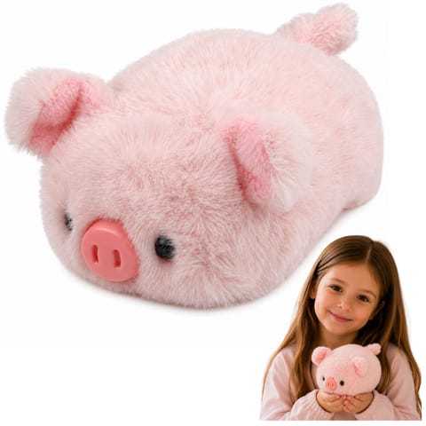 ⁨Pluszowa Świnka Maskotka Miękka Przytulanka Różowa 16 cm⁩ w sklepie Wasserman.eu