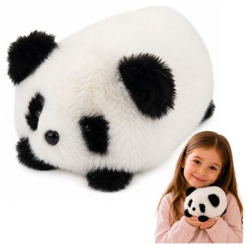 ⁨Pluszowa Panda Zwierzątko Maskotka Przytulanka Czarno Biała 16 cm⁩ w sklepie Wasserman.eu