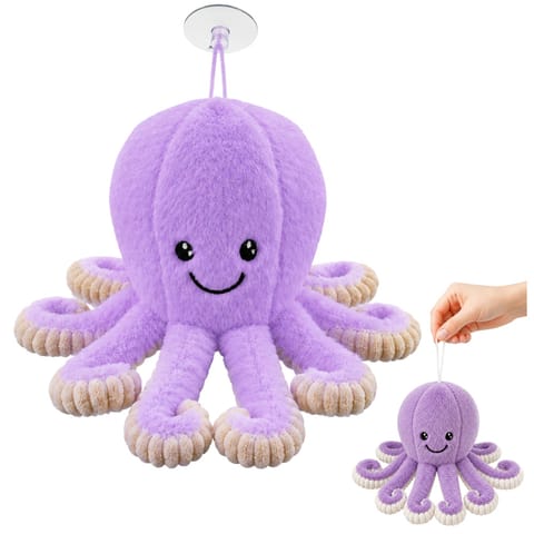 ⁨Pluszowa Ośmiornica Maskotka Przytulanka Z Przyssawką Fioletowa 16 cm⁩ w sklepie Wasserman.eu