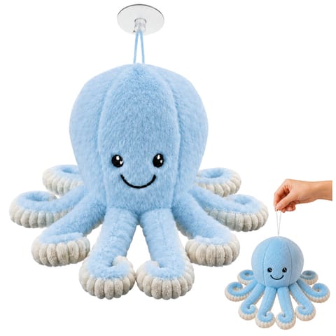 ⁨Pluszowa Ośmiornica Maskotka Przytulanka Z Przyssawką Niebieska 16 cm⁩ w sklepie Wasserman.eu