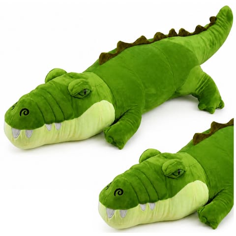 ⁨Pluszowy Krokodyl Maskotka Przytulanka Realistyczny Zielony 70 cm⁩ w sklepie Wasserman.eu