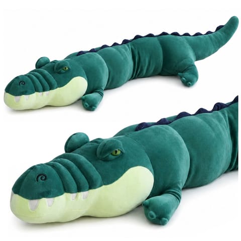 ⁨Duży Pluszowy Krokodyl Maskotka Przytulanka Realistyczny Zielony 150 cm⁩ w sklepie Wasserman.eu