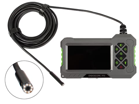 ⁨Endoskop kamera jednoobiektywowa 8mm 5m LCD 4,3 E-500⁩ w sklepie Wasserman.eu