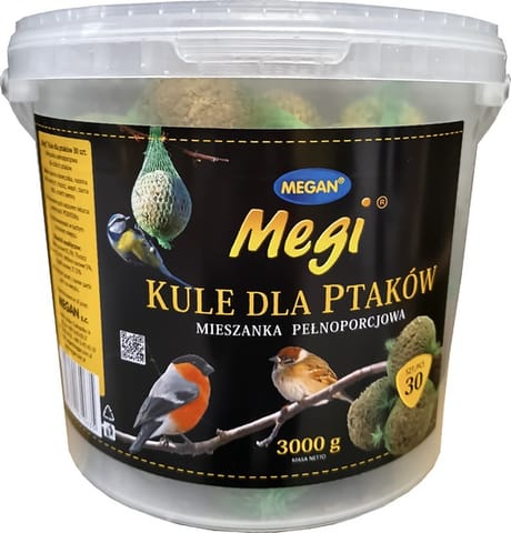 ⁨Megan Kule zimowe małe wiaderko 30szt [ME152]⁩ w sklepie Wasserman.eu