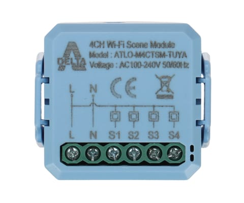 ⁨INTELIGENTNY MODUŁ SCEN ATLO-M4CTSM-TUYA Wi-Fi, Tuya Smart⁩ w sklepie Wasserman.eu