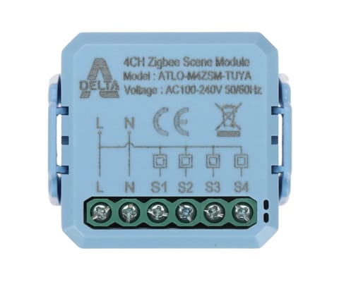 ⁨INTELIGENTNY MODUŁ SCEN ATLO-M4ZSM-TUYA ZigBee, Tuya Smart⁩ w sklepie Wasserman.eu
