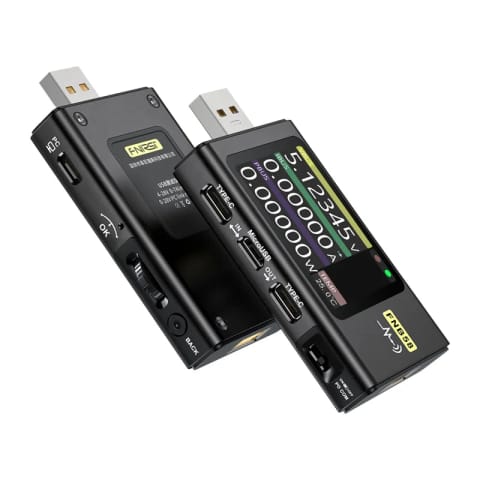 ⁨Tester portu USB FNIRSI FNB58 Czarny⁩ w sklepie Wasserman.eu