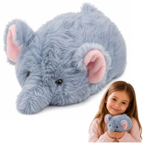 ⁨Pluszowy Słonik Maskotka Przytulanka Miękki Mały Szary 18 cm⁩ w sklepie Wasserman.eu