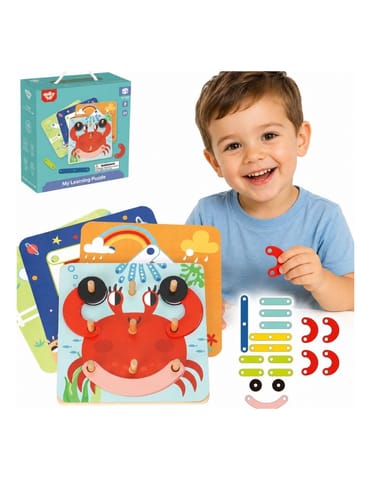 ⁨TOOKY TOY Drewniana Układanka Klocki Kołki Wzory Zwierząt do Odtworzenia Certyfikat FSC⁩ w sklepie Wasserman.eu
