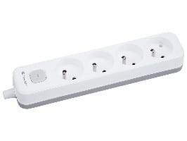 ⁨Przedłużacz TRACER Grid 4S  1,5m (4 gniazda,wyłącznik, white&grey)⁩ w sklepie Wasserman.eu