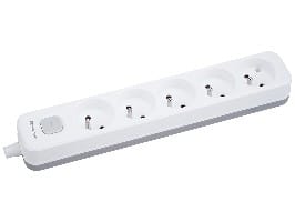 ⁨Przedłużacz TRACER Grid 5S 1,5m (5 gniazd,wyłącznik, white&grey)⁩ w sklepie Wasserman.eu