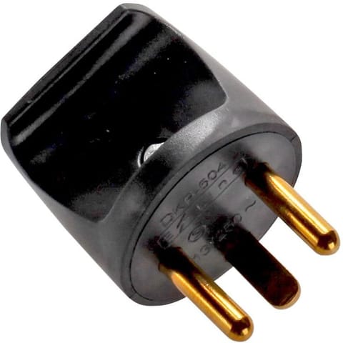 ⁨MicroConnect Power Plug (round), Black⁩ w sklepie Wasserman.eu
