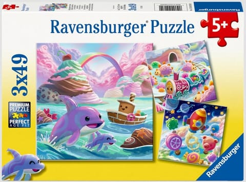 ⁨Puzzle 2D 3x49 Cukierkowy świat⁩ w sklepie Wasserman.eu