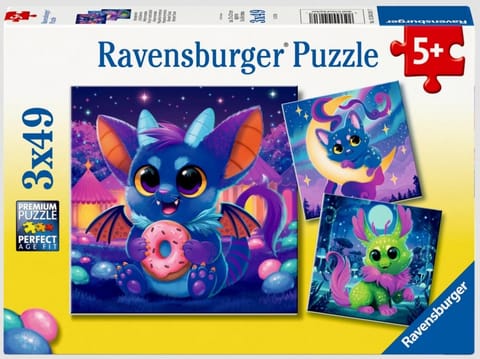 ⁨Puzzle 2D 3x49 Nocne stworki⁩ w sklepie Wasserman.eu