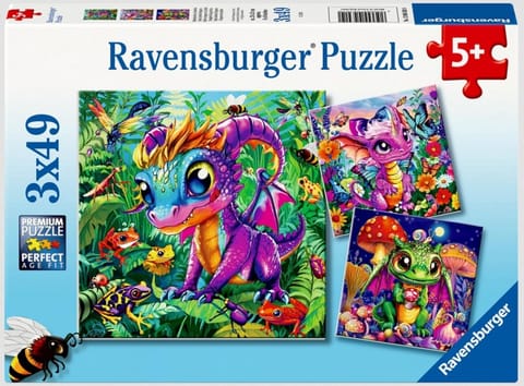 ⁨Puzzle 2D 3x49 Smocze maluchy⁩ w sklepie Wasserman.eu