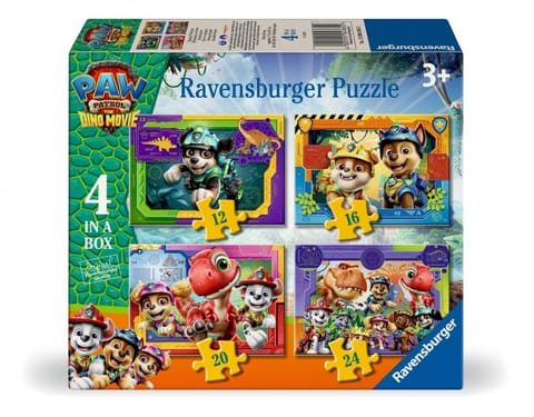 ⁨Puzzle dla dzieci 2D 4w1: Psi Patrol Dino Movie⁩ w sklepie Wasserman.eu