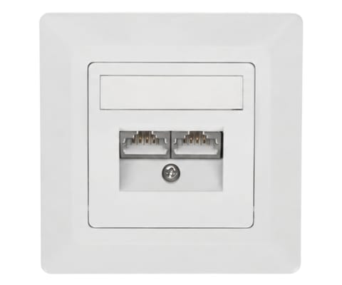 ⁨GNIAZDO KOŃCOWE RJ-45 SX9-2-5E-STP-WH SOLARIX⁩ w sklepie Wasserman.eu