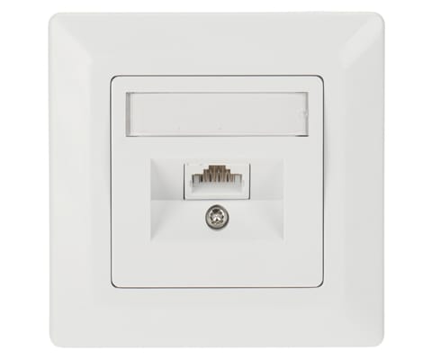 ⁨GNIAZDO KOŃCOWE RJ-45 SX9-1-5E-UTP-WH SOLARIX⁩ w sklepie Wasserman.eu