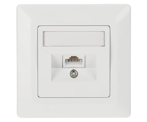 ⁨GNIAZDO KOŃCOWE RJ-45 SX9-1-6-UTP-WH SOLARIX⁩ w sklepie Wasserman.eu