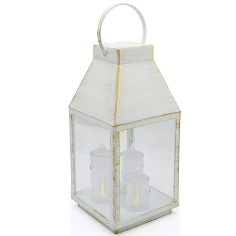 ⁨LATARNIA LAMPION ADWENTOWY RORATY LED 35CM 3 ŚWIECE TIMER BIAŁY⁩ w sklepie Wasserman.eu
