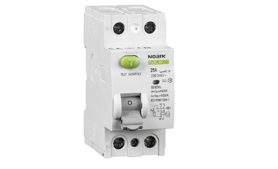 ⁨Noark Residual current circuit breakers Ex9L-N 2P 25A 30mA⁩ at Wasserman.eu