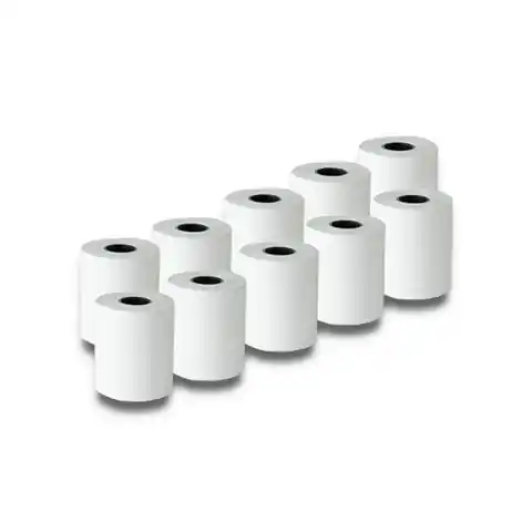 ⁨Qoltec Rolka termiczna 57 x 27 55g/m2 10szt. BPA free⁩ w sklepie Wasserman.eu