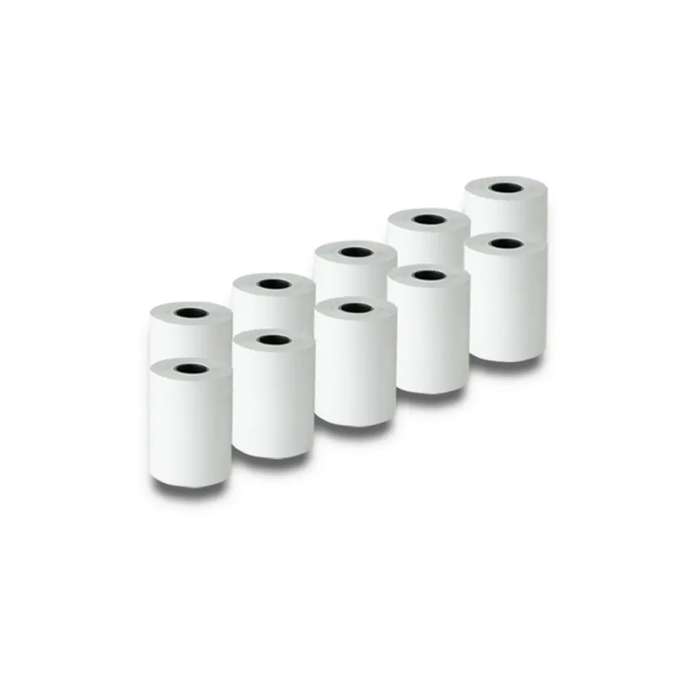 ⁨Qoltec Rolka termiczna 57 x 16 55g/m2 10szt. BPA free⁩ w sklepie Wasserman.eu