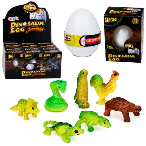 ⁨Magiczne Jajo Wykluwający Się Dinozaur W Wodzie Jajko Białe 6,5 CM⁩ w sklepie Wasserman.eu