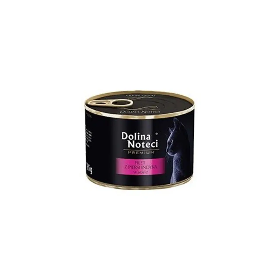 DOLINA NOTECI Filet z piersi z indyka dla kotów puszka 185g w sklepie Wasserman.eu