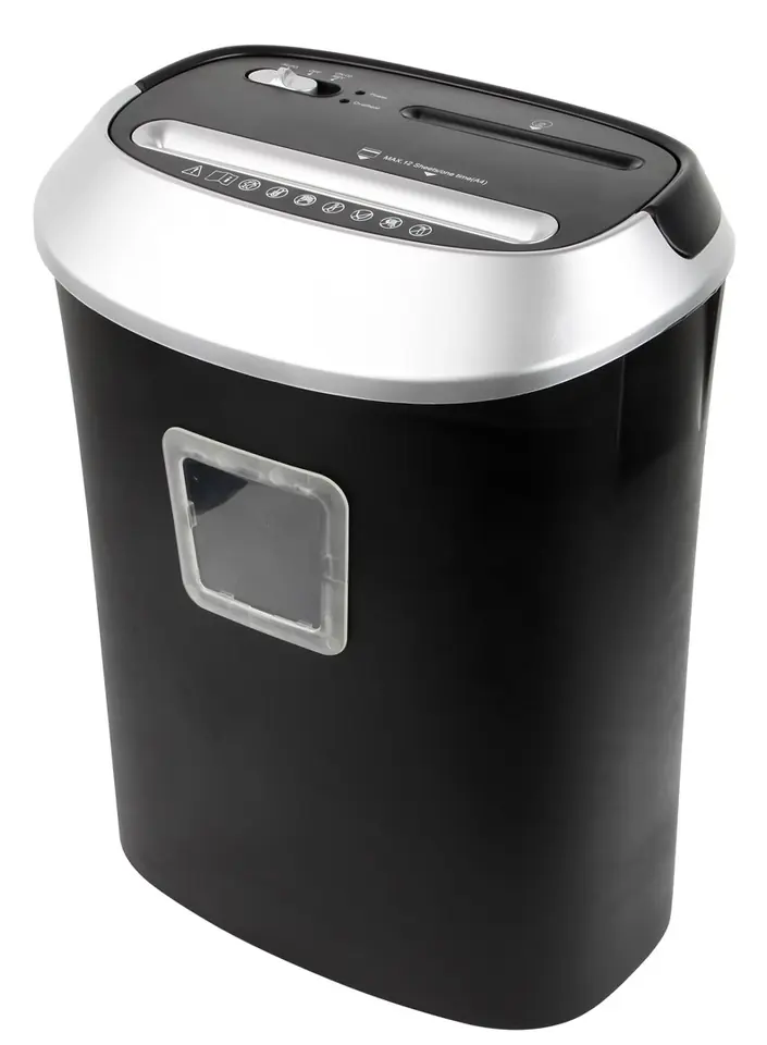 ⁨Activejet ASH-1201D Shredder for documents, black, silver.⁩ at Wasserman.eu