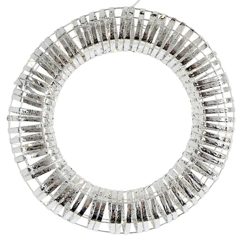 ⁨WIANEK DEKORACYJNY OPONA TIMER 30LED 40CM SREBRNY⁩ w sklepie Wasserman.eu