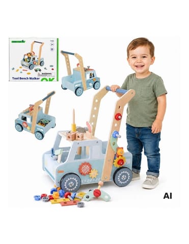 ⁨TOOKY TOY Drewniany Chodzik Samochód Mini Warsztat STEM⁩ w sklepie Wasserman.eu