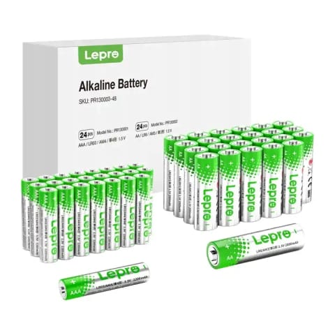 ⁨Baterie alkaliczne LEPRO 130003-48 AA/AAA 48 szt.⁩ w sklepie Wasserman.eu