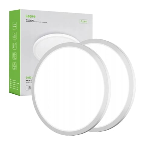 ⁨Lampa sufitowa LEPRO 1500038-DW-EU-2 18W 1800lm 2 szt.⁩ w sklepie Wasserman.eu