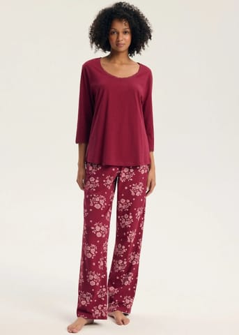 ⁨PIŻAMA HENDERSON LADIES 45423 GRETA 92X (kolor carmine, rozmiar XL)⁩ w sklepie Wasserman.eu