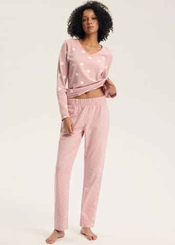 ⁨PIŻAMA HENDERSON LADIES 45425 GITTE 39X (kolor dusty rose, rozmiar XL)⁩ w sklepie Wasserman.eu
