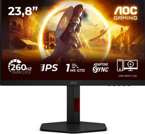 ⁨Monitor AOC 24G4ZR (23.8" /Fast IPS /260Hz /1920 x 1080 /Czarny)⁩ w sklepie Wasserman.eu