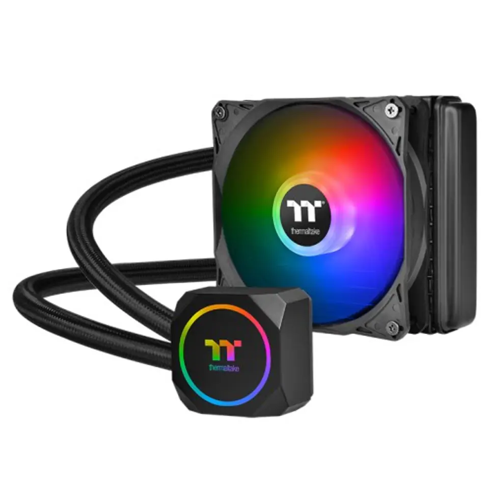 ⁨Thermaltake CL-W285-PL12SW-A computer cooling system Processor All-in-one liquid cooler Black 1 pc(s)⁩ at Wasserman.eu