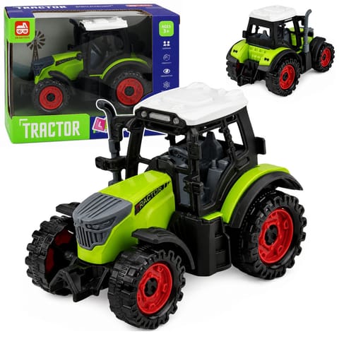 ⁨Traktor Farmerski Rolniczy Z Napędem Frykcyjnym Zielony 15 cm⁩ w sklepie Wasserman.eu