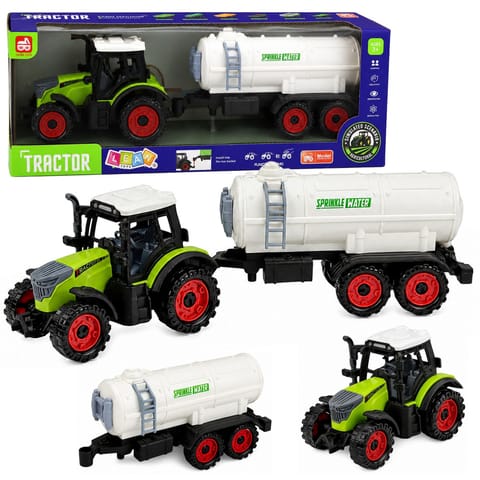 ⁨Traktor Farmerski z Cysterną Napęd Frykcyjny Maszyna Rolnicza 34 cm⁩ w sklepie Wasserman.eu