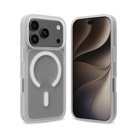 ⁨Crong Hybrid Matte Magnetic - Etui MagSafe iPhone 18 Pro Max / 17 Pro Max (biały)⁩ w sklepie Wasserman.eu